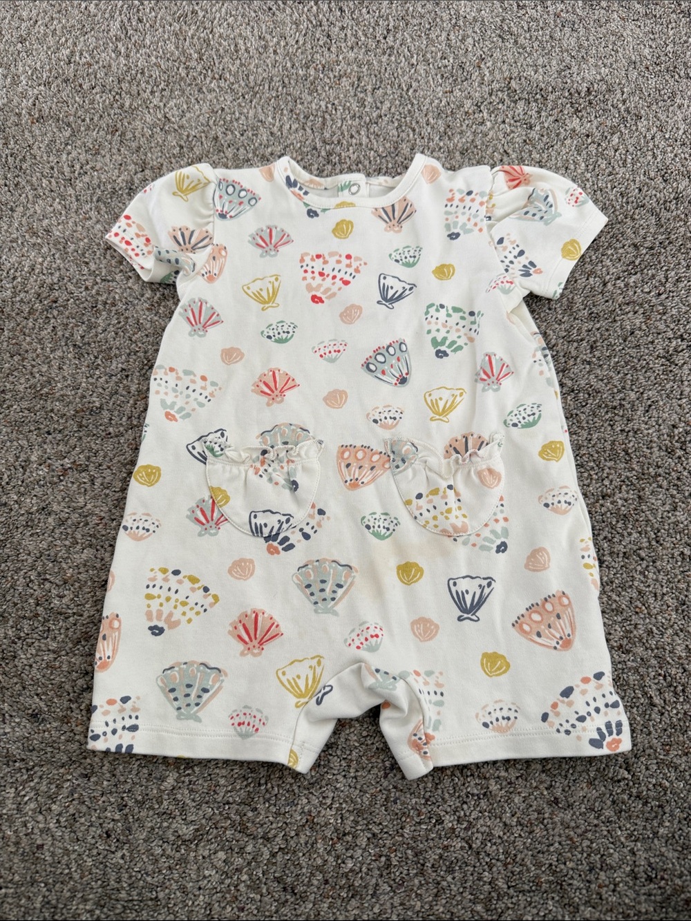 Pehr Toddler Seashells Puff Romper 2T